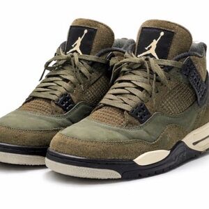 Jordan Olive and Black Athletic Shoes
